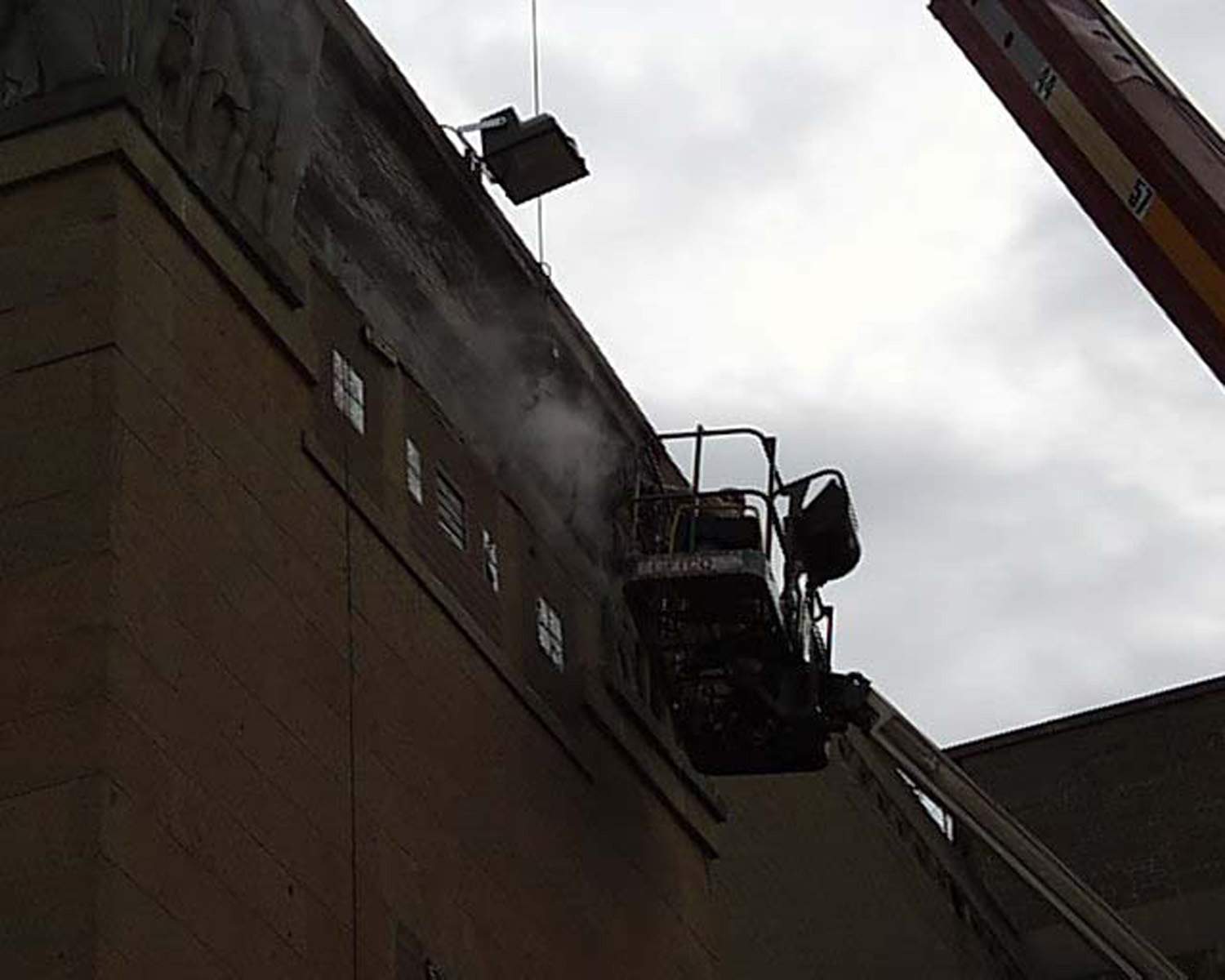 Eagles Club masonry restoration - Cutting Concrete